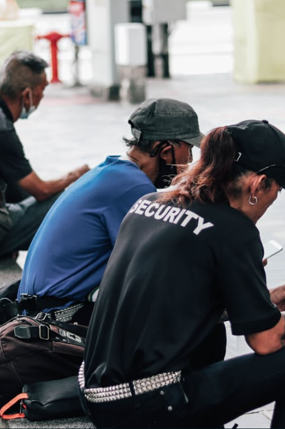 Lapologang Security patrol team on duty